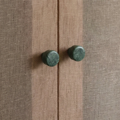Modern Round Stone Cabinet Knobs