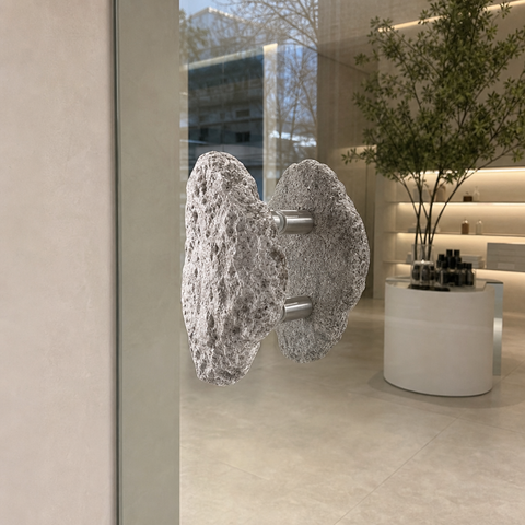 sculptural door handles