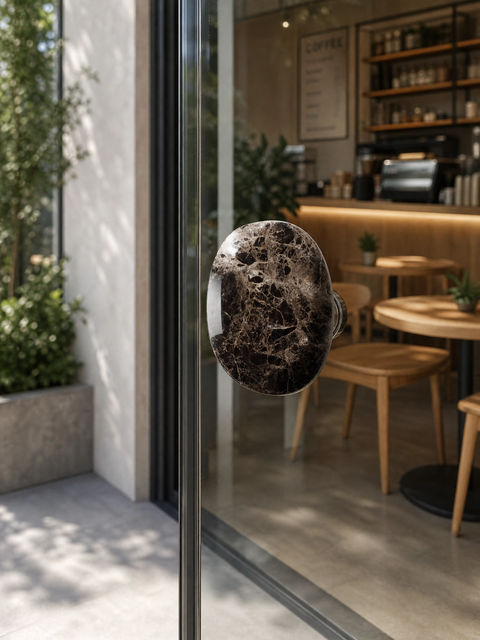Terra Coffee Stone Handles