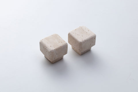 Modern Square Stone Cabinet Knobs
