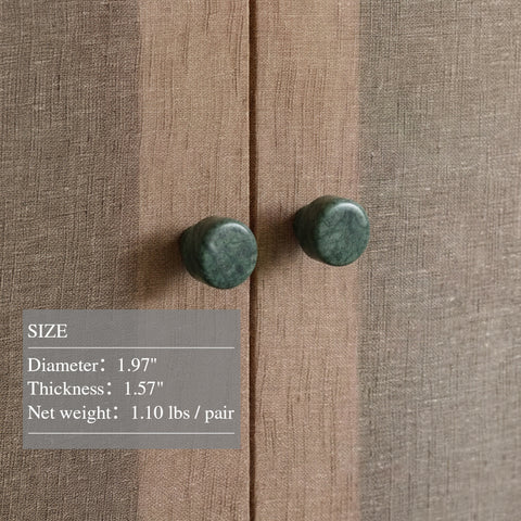 Modern Round Stone Cabinet Knobs