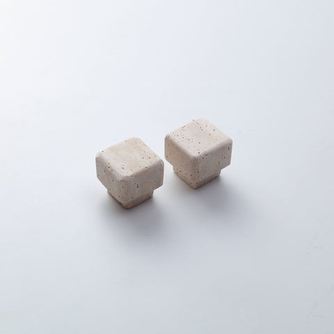 Modern Square Stone Cabinet Knobs