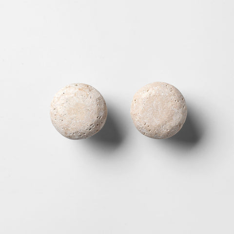 Modern Round Stone Cabinet Knobs