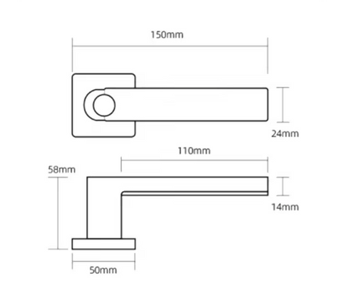 The Linear Door Lock Handle