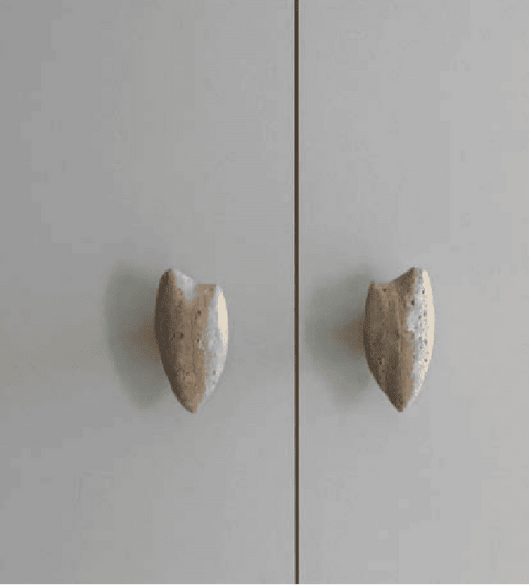 Arrow-Shaped Glass Door Handles