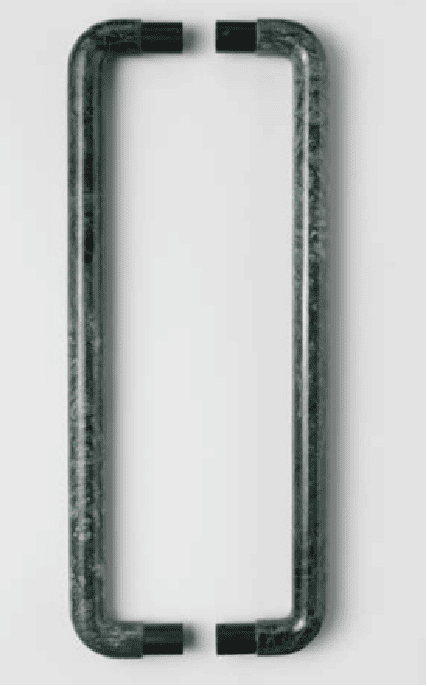 U-Shaped Indian Floral Green Door Handles