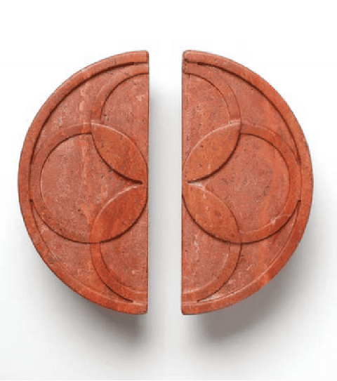 Semi-Circular Carved Door Handles