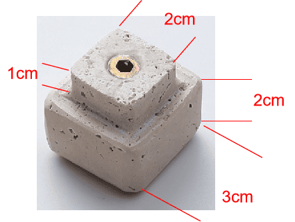 Modern Square Stone Cabinet Knobs