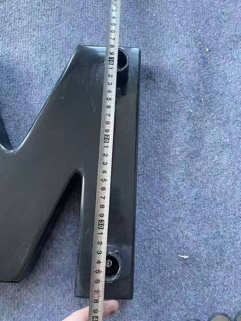 M-Shape Black Marble Entrance Door Handle