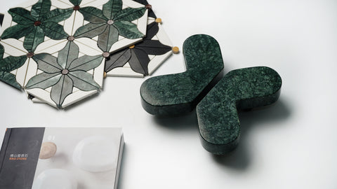 Papillon Wing Stone Handles