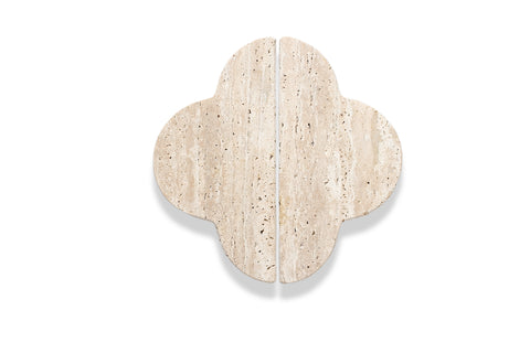 Cream Travertine Lotus Pull