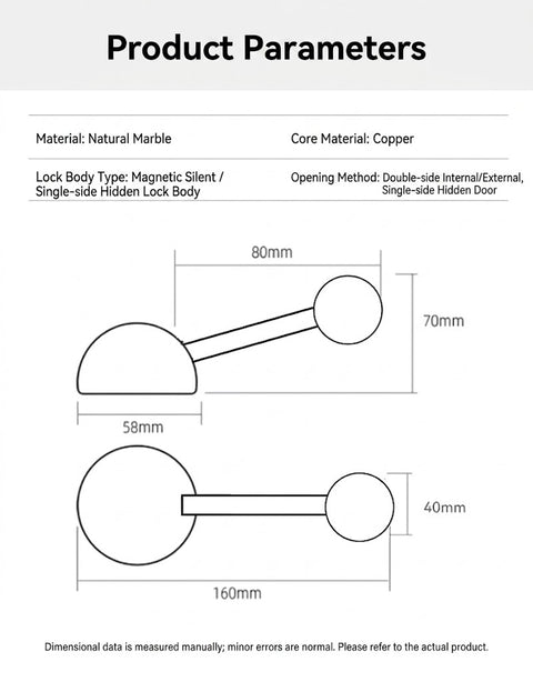 The Lollipop Door Lock Handle