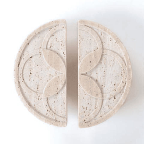 Semi-Circular Carved Door Handles