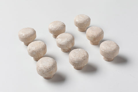 Modern Round Stone Cabinet Knobs
