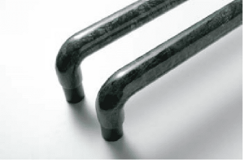 U-Shaped Indian Floral Green Door Handles