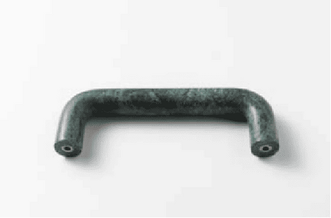 U-Shaped Indian Floral Green Door Handles