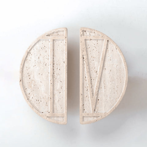 Semi-Circular Carved Door Handles