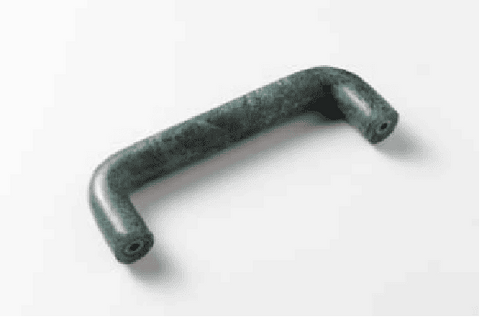 U-Shaped Indian Floral Green Door Handles