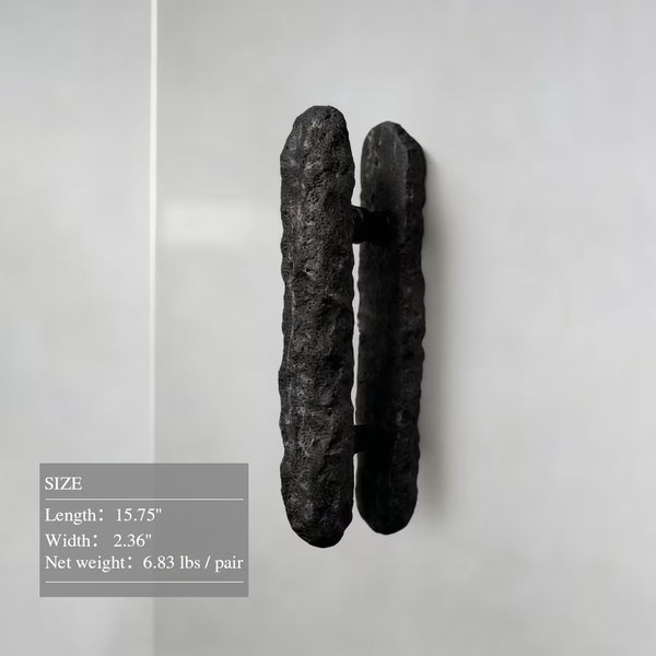Baguette Faceted Door Handle