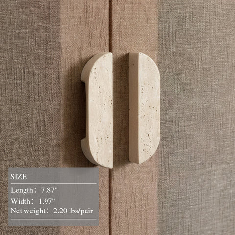 Modern Arched Stone Cabinet Pulls
