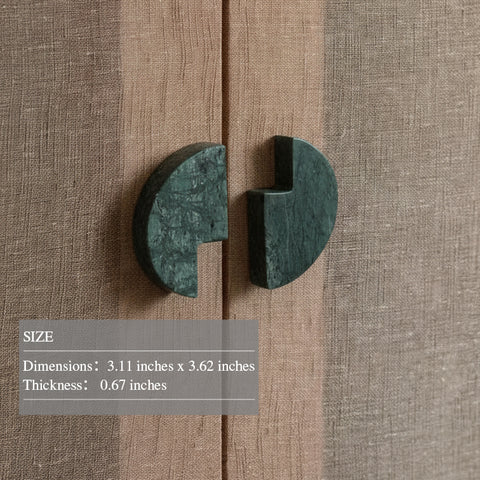 Green Floral Loop Cabinet Handles