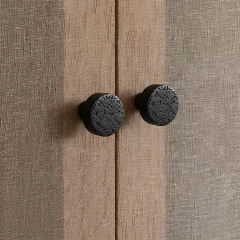 Modern Round Stone Cabinet Knobs