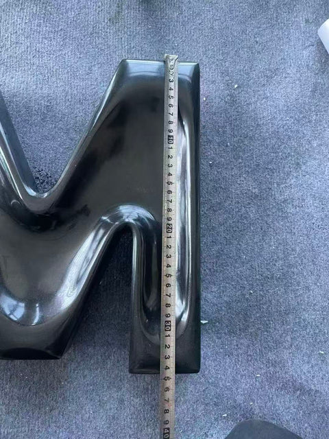 M-Shape Black Marble Entrance Door Handle