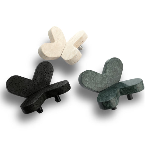 Papillon Wing Stone Handles