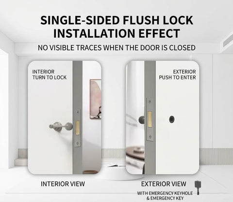 Monolith Stone Door Lock Handle