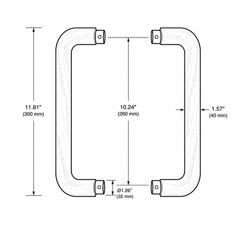 Jade Curve Door Handles