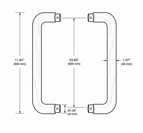 Jade Curve Door Handles