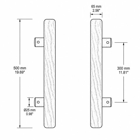 SoftLine Rectangular Handle