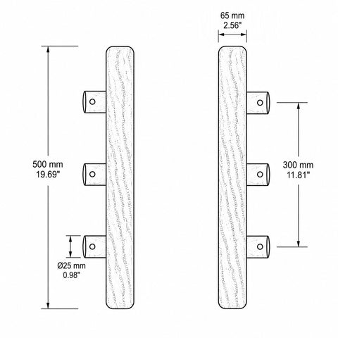 SoftLine Rectangular Handle