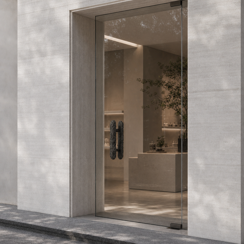 Baguette Faceted Door Handle