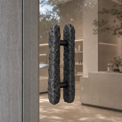 Baguette Faceted Door Handle
