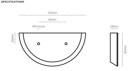 Semi-Circular Cabinet Door Handles
