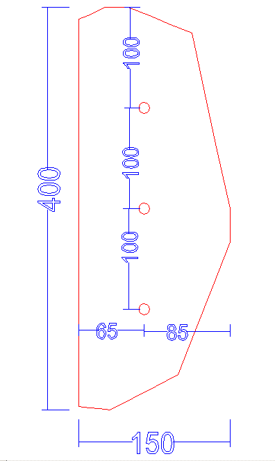 Semi-circular door handle