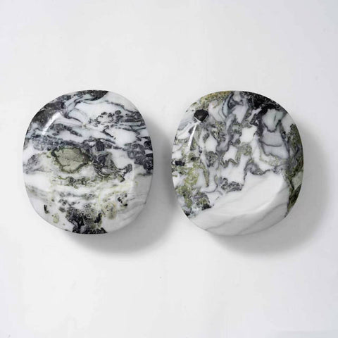 Irregular Round Door Handles (Cold Emerald)
