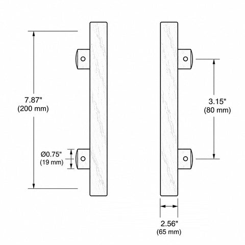 Irregular Diamond-Shaped Door Handles