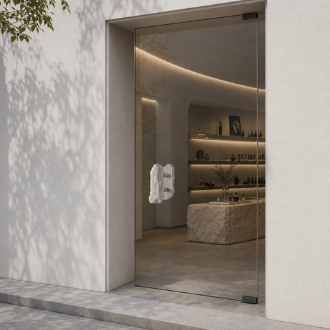 Meteorite-Shaped Door Handles
