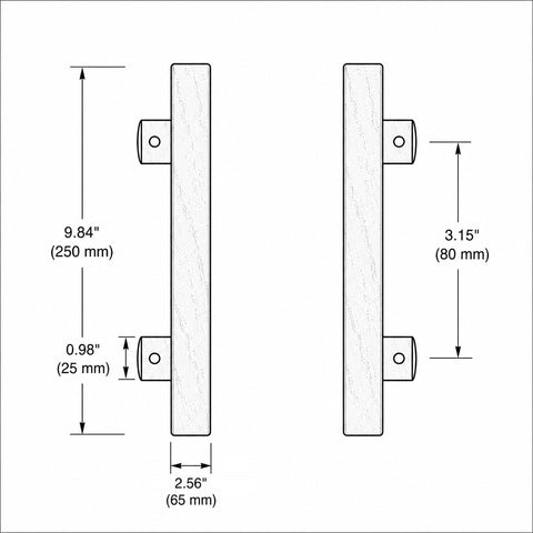 Pebble Wing Door Handles