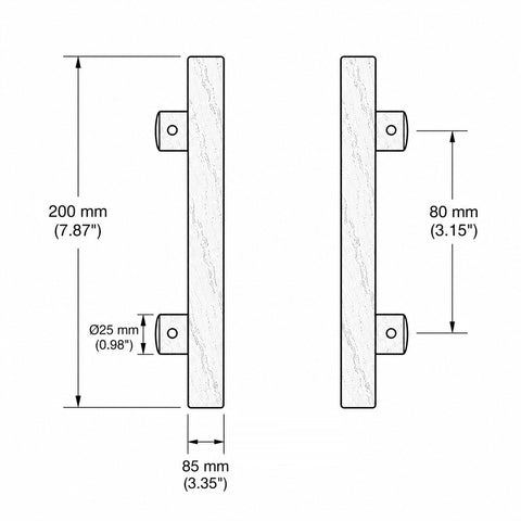 Torch-Shaped Door Handles